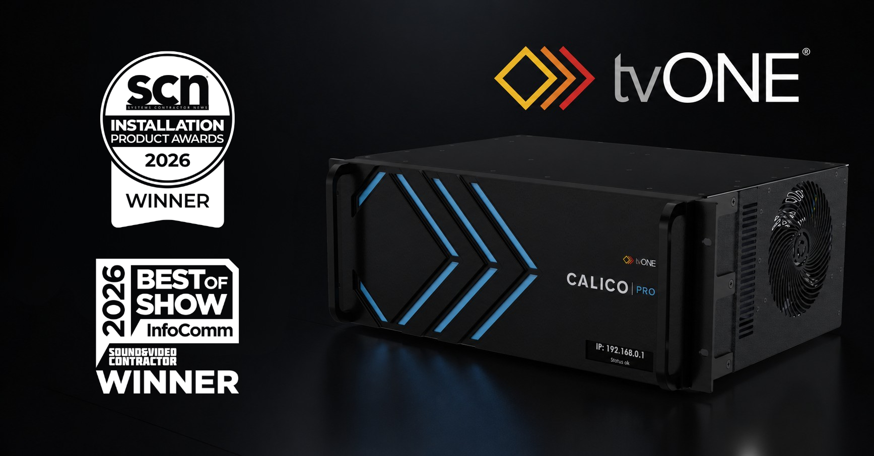 tvONE&rsquo;s CALICO PRO 4200 Earns Dual Honors at InfoComm 2026