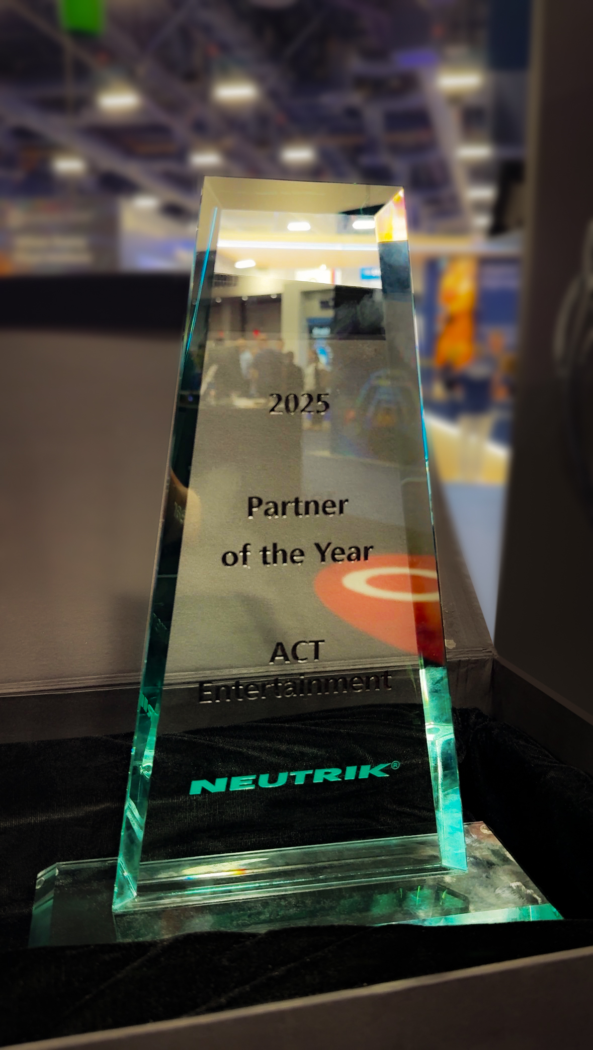 Neutrik Group Americas&rsquo; Partner of the Year Award  presented to ACT Entertainment.